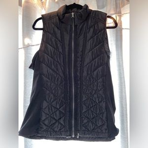Black zip up vest